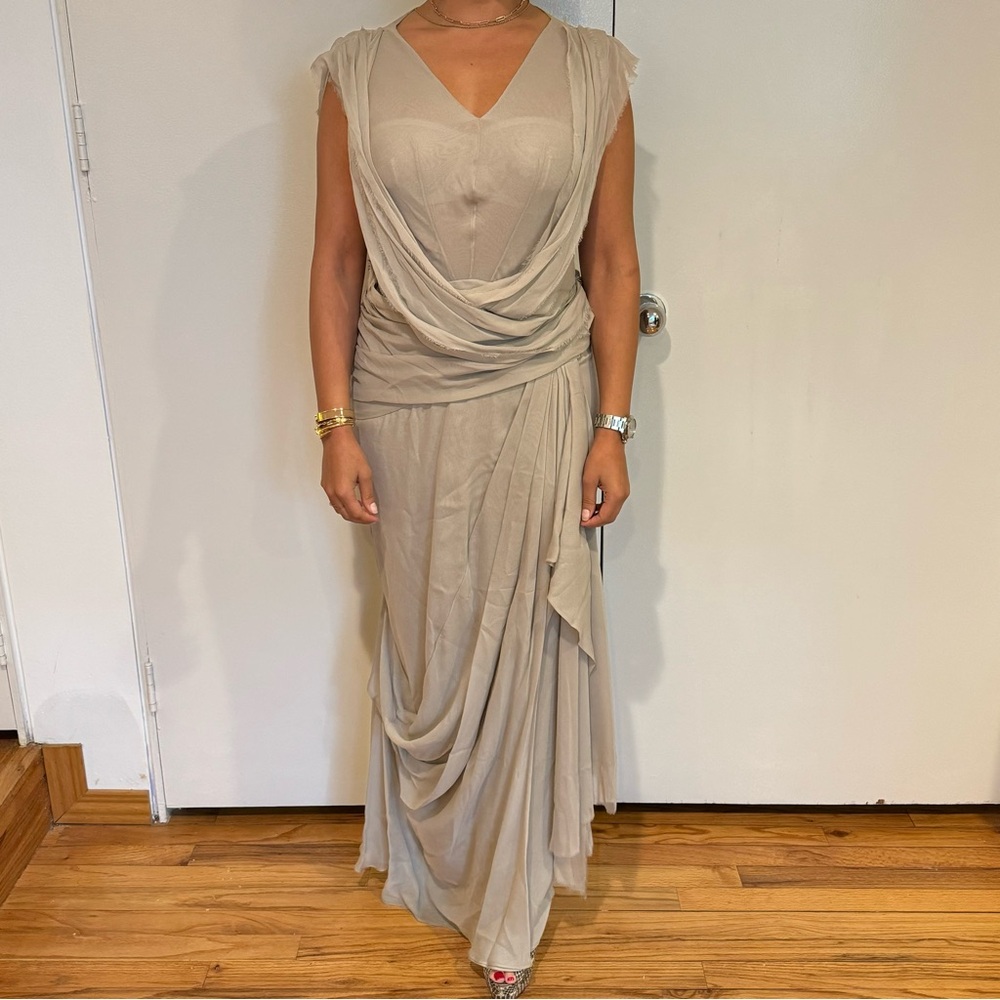 J.MENDEL GRAY DRESS SIZE 10